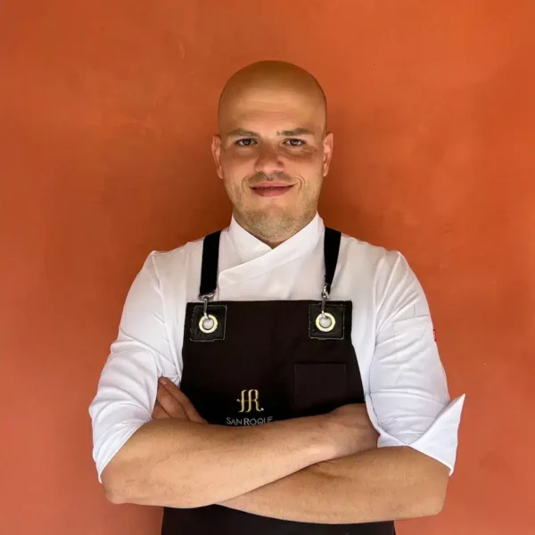 Chef José Ángel Hernández en el restaurante Anturium del Hotel San Roque